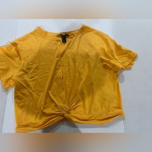 Forever 21 Womens mustard yellow top size Medium